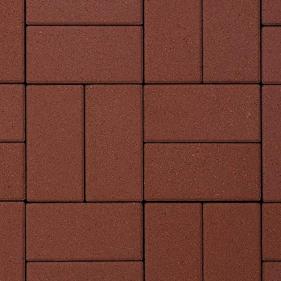 Брусчатка 25х100х200 HESS stroy Красная (24м2) 