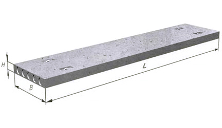 Плита перекрытия ПБ 69-12-8(2,45 т)