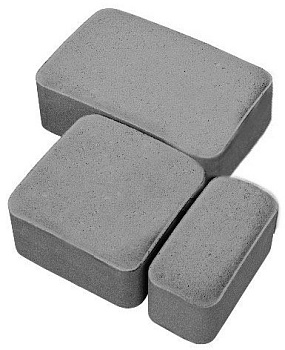 Тротуарная плитка Старый город 40мм белый (17,79м2) Ландшафт