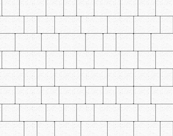 Тротуарная плитка Дакота 40мм белый БЕТТЕКС (14,28м2)в ряду1,02м2