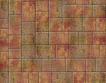 Тротуарная плитка Аурико 40 мм сансет непромывной гранит БЕТТЕКС (14,28м2) в одном ряду 1,02м2