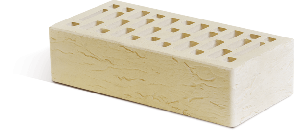 Кирпич керамический Маркинский 1НФ Светло-бежевый  Риф  (480 шт)