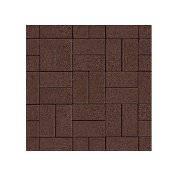 Брусчатка 25х100х200 Коричневая (В ряду 0,8м2) 24м2 ХЕСС СТРОЙ