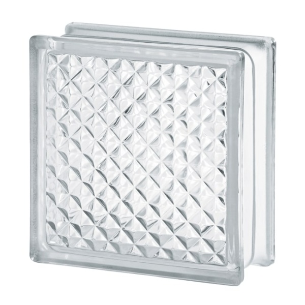 Стеклоблок Инка бесцветный 190*190*80 VITRABLOK