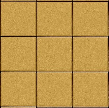 Тротуарная плитка Квадрат 40х100х100 желтый БЕТТЕКС (13,86 м 2, ряд-0,99,0м2)