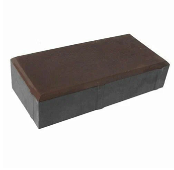 Брусчатка 40x100x200 коричневая (в ряду 0,96м2) 15,36м2 Дон-Штайн