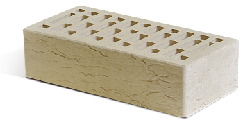 Кирпич керамический Аксай 1НФ Бежевый Риф М150 (480шт)