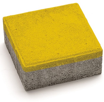 Тротуарная плитка Квадрат 60х200х200 Желтый Гранит (В ряду 1,44м2) 21.6м2 ХЕСС СТРОЙ