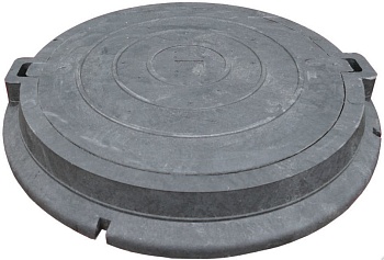 Люк КРУГЛЫЙ 740/100 мм (3т) СЕРЫЙ полимерпесчаный