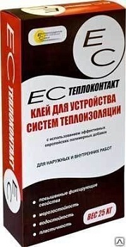 Клей для теплоизоляции ЕС ТЕПЛОКОНТАКТ 25кг(54)