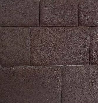 Тротуарная плитка Аурико 60 мм коричневый БЕТТЕКС (12,24м2) в одном ряду 1,02м2