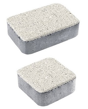 Тротуарная плитка Классико 60 мм Белая (В ряду 1,41м2) 21.15м2 ХЕСС СТРОЙ