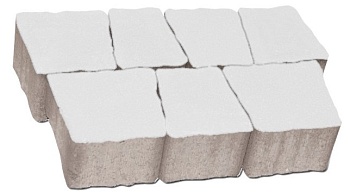 Тротуарная плитка Беганит 60мм белый (12м2) Ландшафт