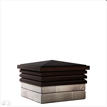 Колпак 385*385мм BONA Коричневый