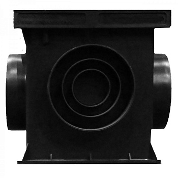 Дождеприемник пластик. с перегородкой 200*200*197мм Аквасток