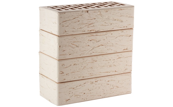 Кирпич керамический ЛСР 1 НФ Белый Рустик М150 (480шт) ППКЗ  МСК