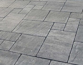 Тротуарная плитка Мюнхен 40 мм Серый (в поддоне 16.28м2 в ряду 0,814м2) ХЕСС СТРОЙ