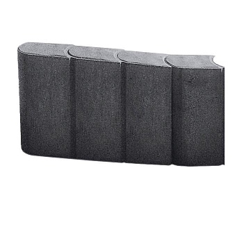 Поребрик шарнирный 330х250х80мм Ландшафт Черный (90 шт)