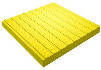 Тактильная плитка 500*500*50 желтая Дон-Штайн