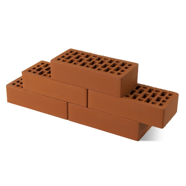 Кирпич Гиперпресс ДС 1НФ Гладкий Красн (320)  Пуст