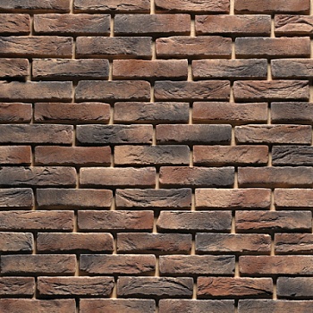 Камень декоративный Бельгийский кирпич коричневый 2903 (0,74м2)