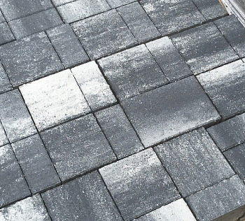 Тротуарная плитка Новый город Хаски мрамор,САПФИР (40 мм) (в поддоне 18,5м2 в ряду 0,92м2)