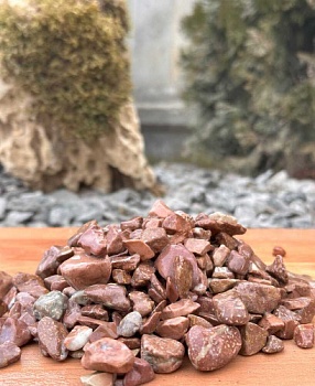 Галтованный камень фр. 10-20мм розовый 50 кг (Кавказ)