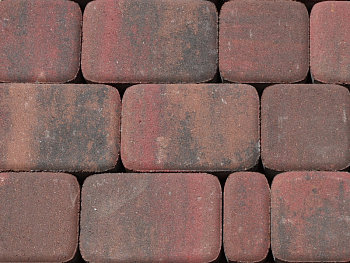 Тротуарная плитка Новый Город 60мм (300*150;150*150) Клинкер (В поддоне 12.96, ряд 1.44) ХЕСС СТРОЙ