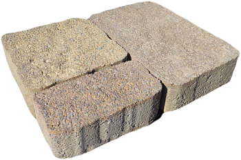 Тротуарная плитка Бержерак 40мм Серый (В ряду 0.9м2) 18м2 ХЕСС СТРОЙ