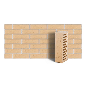 Кирпич керамический ЛСР 1НФ М-150 Пшеничный Рустик (480шт)