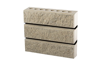 Кирпич Гиперпресс 0.5НФ ЛИТОС Палермо Колотый (672 шт).