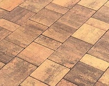 Тротуарная плитка Мюнхен 60 мм Янтарь (в поддоне 11,4м2 в ряду 0,814м2) ХЕСС СТРОЙ