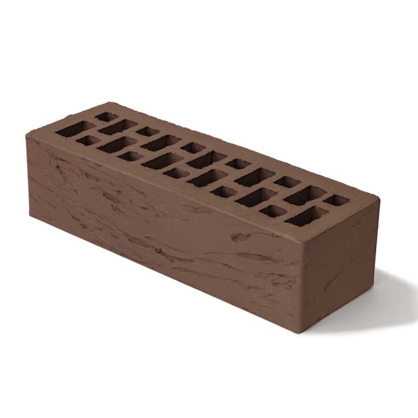 Кирпич Лицевой БРАЕР коричневый Риф 0,7НФ