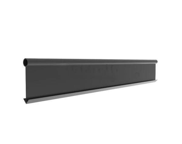 Бордюр пластиковый черный L 10000 c отверствиями 7303  Gidrolica