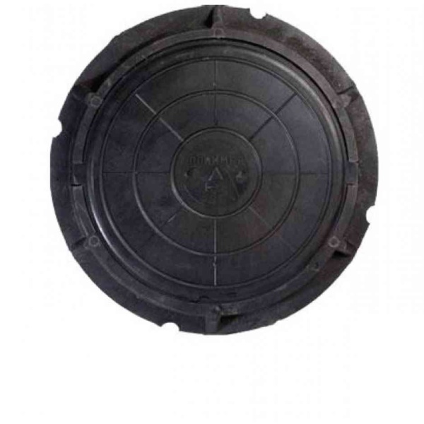 Люк КРУГЛЫЙ 730/60 мм (1,5т) ЧЕРНЫЙ полимерпесчаный (Л)