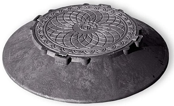 Конус колодца КПК Агросток 1070 с черной крышкой