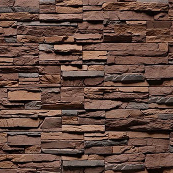 Камень ИНТЕРКАМ Угол внутренний 10902Скалистая груда коричнево-рыжая 10902(уп-2м)