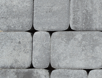 Тротуарная плитка Классико 40 мм Старый замок (бел/черн)  (В ряду 0,845м2) 16,9м2 ХЕСС СТРОЙ