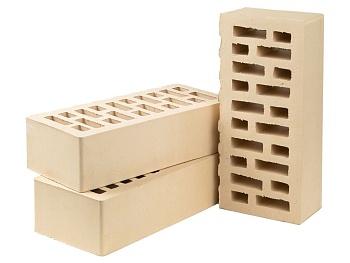 Кирпич керамический Тербунский Гончар 1НФ Белый жемчуг гладкий М200 Липецк (264)