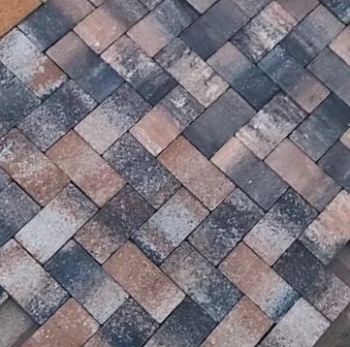 Брусчатка 40х100х200 Калипсо САПФИР (в поддоне 20м2 в ряду 1м2)