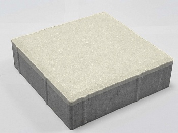 Тротуарная плитка Квадрат 60х200х200 бежевый БЕТТЕКС (12 м2-1,20 м2-ряд)