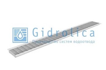Решетка водоприемная Gidrolica Standart РВ 1000*136*10мм ячеистая стальная оцинкованная кл.В125 501