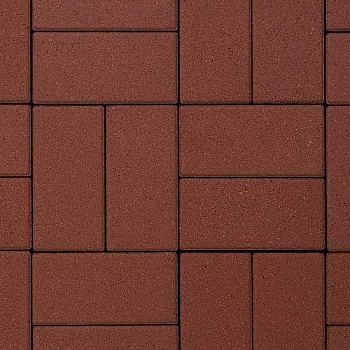 Брусчатка 25х100х200 Красная (В ряду 0,8м2) 24м2 ХЕСС СТРОЙ