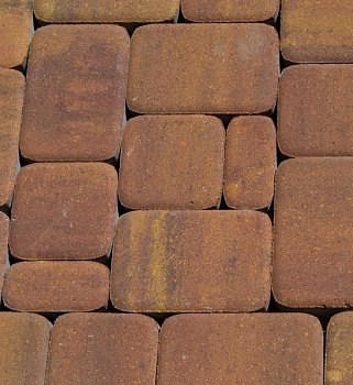 Тротуарная плитка Классико 40 мм Золотая осень (В ряду 0,845м2) 16,9м2 ХЕСС СТРОЙ