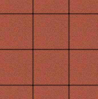 Тротуарная плитка Патио 300*300 мм 60мм красный БЕТТЕКС (9,72м2) в ряду 0,81м2