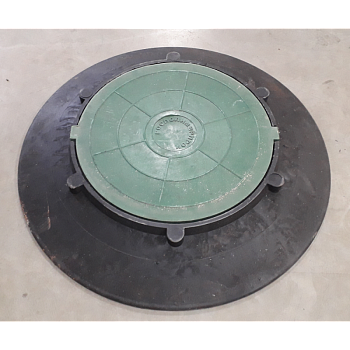 Конусный переход с крышкой 1060/120 мм(зеленый)