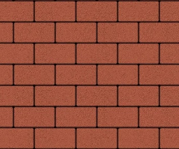 Брусчатка 40х100х200 Красная (в ряду 1,08м2)19,44м2  ВЫБОР