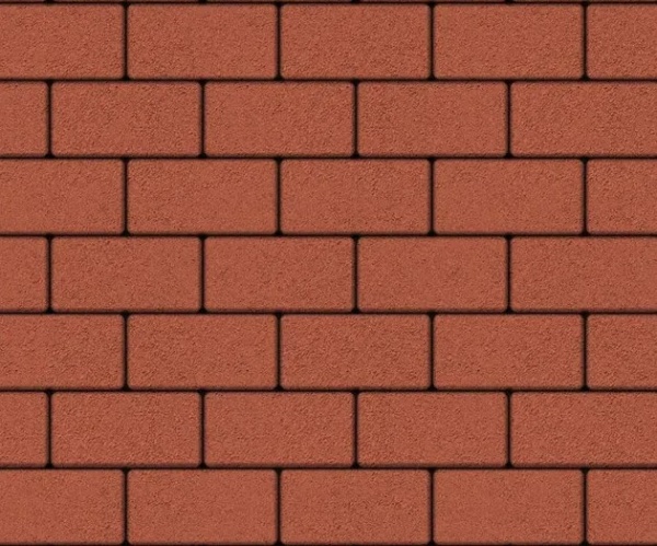 Брусчатка 40х100х200 Красная (в ряду 1,08м2)19,44м2  ВЫБОР