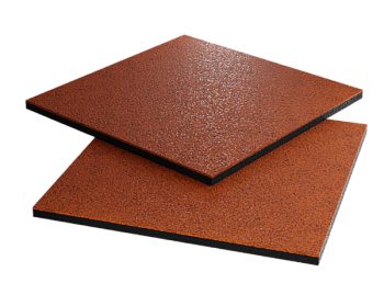 Плитка резиновая терракот 500*500*40