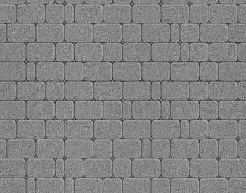 Тротуарная плитка Лагранж 60 мм серый БЕТТЕКС (10,55м2) (в одном ряду-1,055м2)